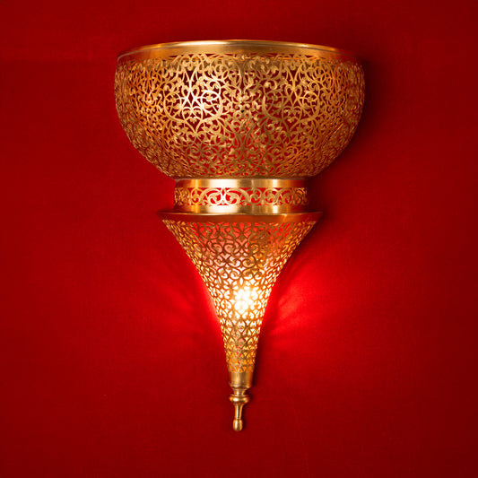 Saharan Sands: Curved Cone Moroccan Lantern - Jungle Promo