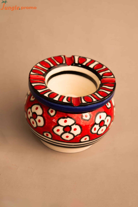 Small Moroccan Traditional Handmade Pottery ashtray - Jungle Promo